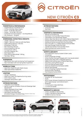 Citroen catalogue | Citroen NEW C3 FEEL | 2023/08/01 - 2024/08/01