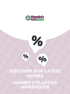 Mambo's Plastics Warehouse catalogue | Offers Mambo's Plastics Warehouse | 2023/09/22 - 2024/09/22