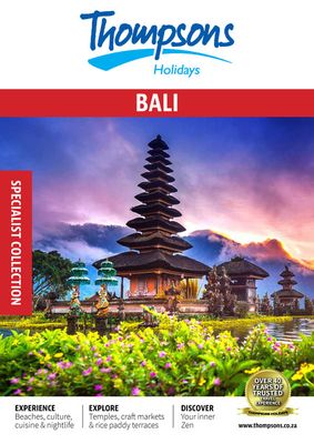 Thompsons catalogue | Bali Brochure - Specialist Collection | 2023/10/03 - 2023/12/31