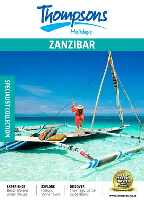 Thompsons catalogue | Zanzibar Brochure - Specialist Collection | 2023/10/03 - 2023/12/31