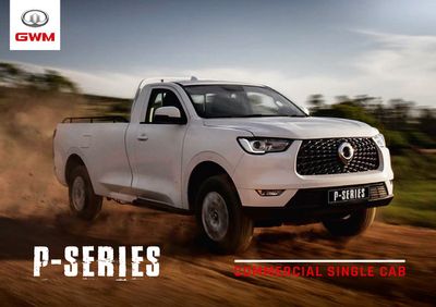GWM catalogue in Pinetown | P-Series Commercial Single Cab | 2023/10/06 - 2024/06/30
