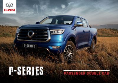 Cars, Motorcycles & Spares offers in Klerksdorp | P-Series Passenger Double Cab in GWM | 2023/10/06 - 2024/06/30