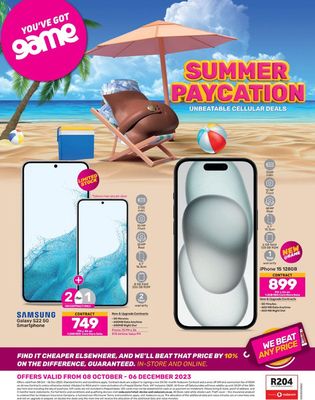 Electronics & Home Appliances offers | Game Summer Paycation in Game | 2023/10/09 - 2023/12/06