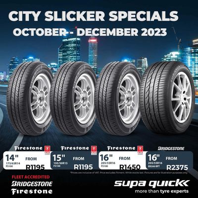 Cars, Motorcycles & Spares offers | City Slicker Specials in Supa Quick | 2023/10/11 - 2023/12/31