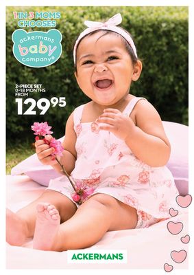 Babies, Kids & Toys offers | Ackermans baby in Ackermans | 2023/10/11 - 2023/12/31