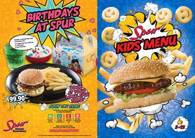Spur catalogue | Kids' Menu | 2023/10/24 - 2023/12/31