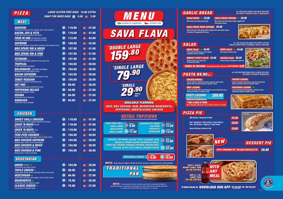 Roman's Pizza catalogue | Menu Promotion | 2023/10/25 - 2023/12/31