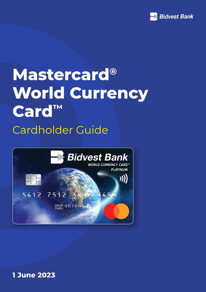 Bidvest Bank catalogue in Pretoria | WCC Cardholder Guide | 2023/10/31 - 2024/06/30