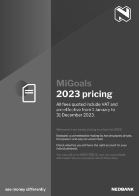 Nedbank catalogue | Migoals Pricing Guide 2023 | 2023/10/31 - 2023/12/31