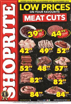 Shoprite catalogue | Low Prices Meat Cuts | 2023/11/14 - 2023/12/10