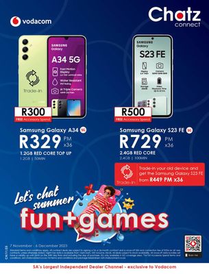 Electronics & Home Appliances offers | Fun & Games Promotions in Vodacom | 2023/11/17 - 2023/12/06