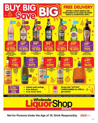 Shoprite LiquorShop catalogue | Buy Big Save Big | 2023/11/20 - 2023/12/03