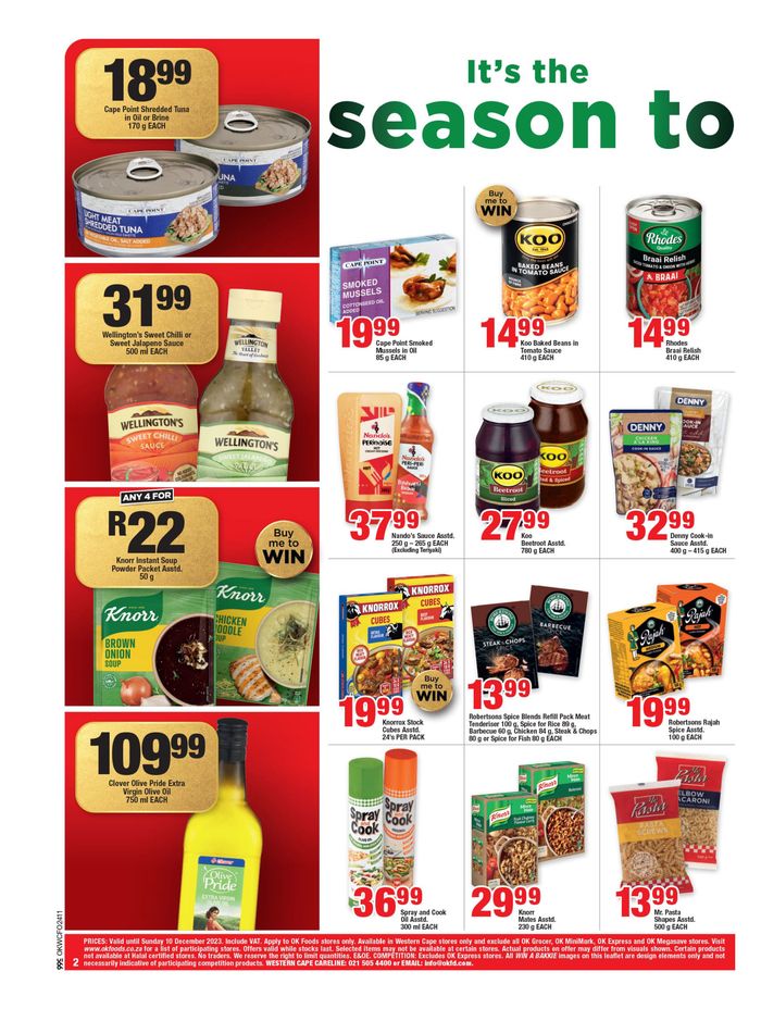 OK Foods catalogue | Festive Savings Offers | 2023/11/22 - 2023/12/10