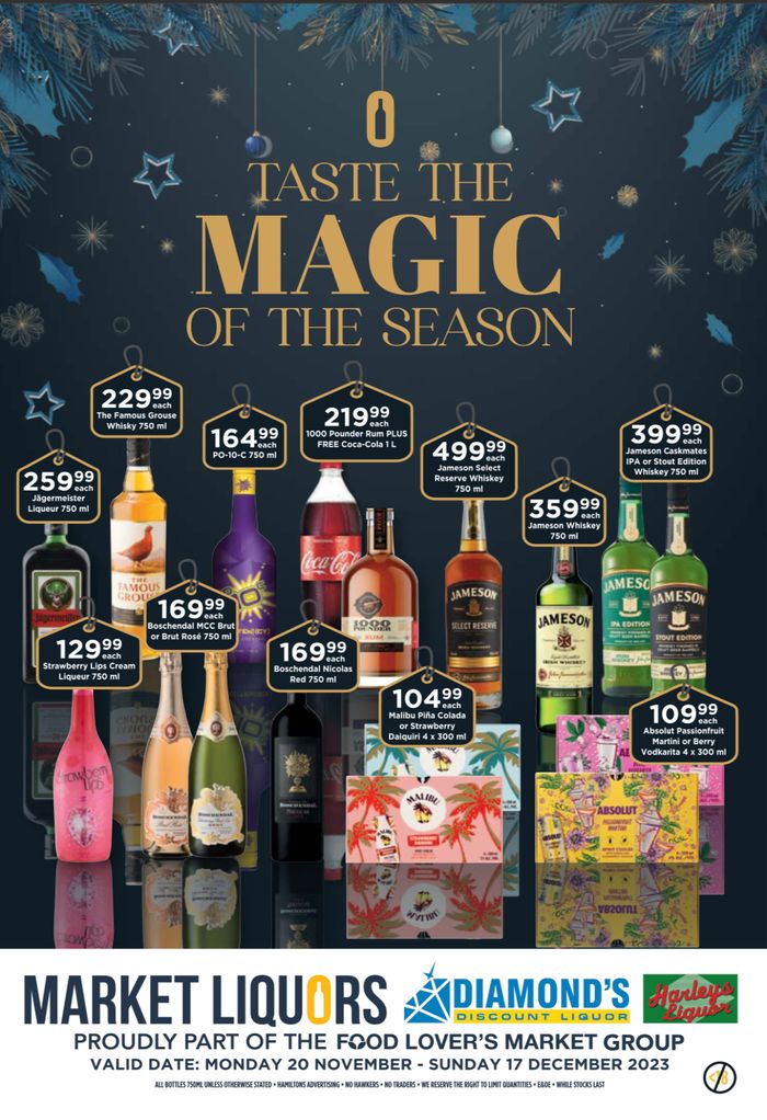 Diamond Discount Liquor catalogue | Taste The Magic Of The Season | 2023/11/21 - 2023/12/17