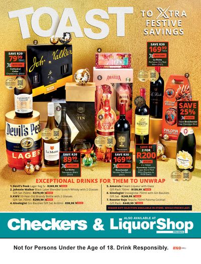 Checkers Liquor Shop catalogue | Toast To Xtra Festive Savings | 2023/11/23 - 2023/12/10