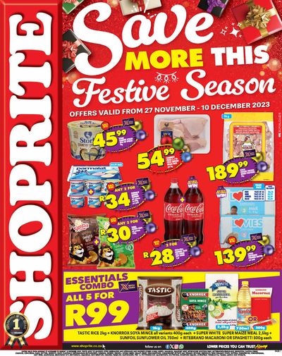 Shoprite catalogue | Save More This Festive Season  | 2023/11/27 - 2023/12/10