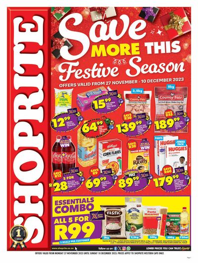Groceries offers | Save More This Festive Season  in Shoprite | 2023/11/27 - 2023/12/10