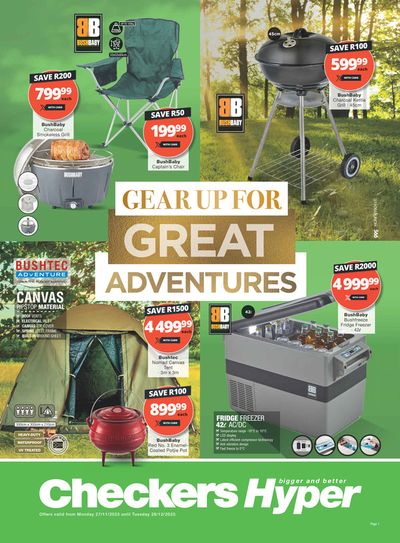Checkers Hyper catalogue | Gear Up For Great Adventures | 2023/11/27 - 2023/12/26