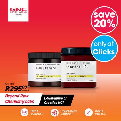 Beauty & Pharmacy offers | GNC Offers Save 20% in GNC South Africa | 2023/11/27 - 2023/12/03
