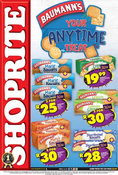 Groceries offers | Baumann's your anytime treat in Shoprite | 2023/11/30 - 2023/12/26