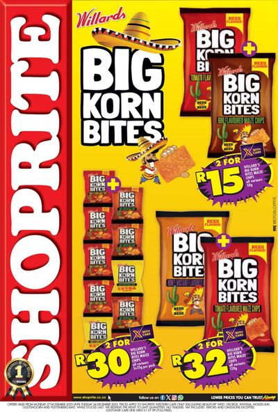 Groceries offers | Big Korn Bites in Shoprite | 2023/11/30 - 2023/12/26