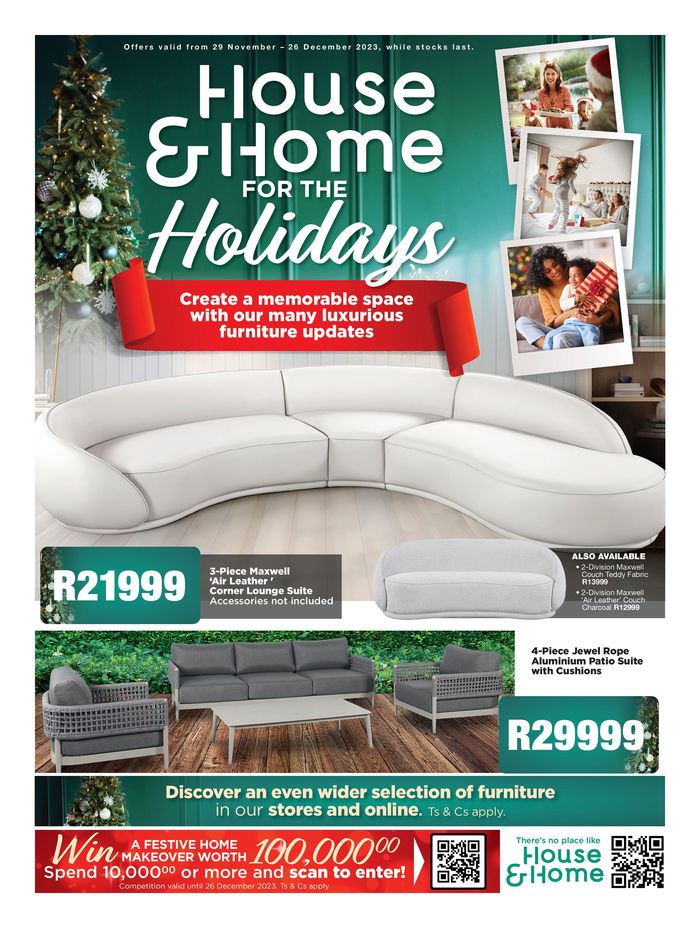 House & Home catalogue | Holidays Promotions | 2023/11/30 - 2023/12/26