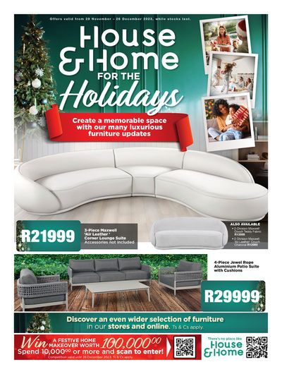 House & Home catalogue | Holidays Promotions | 2023/11/30 - 2023/12/26
