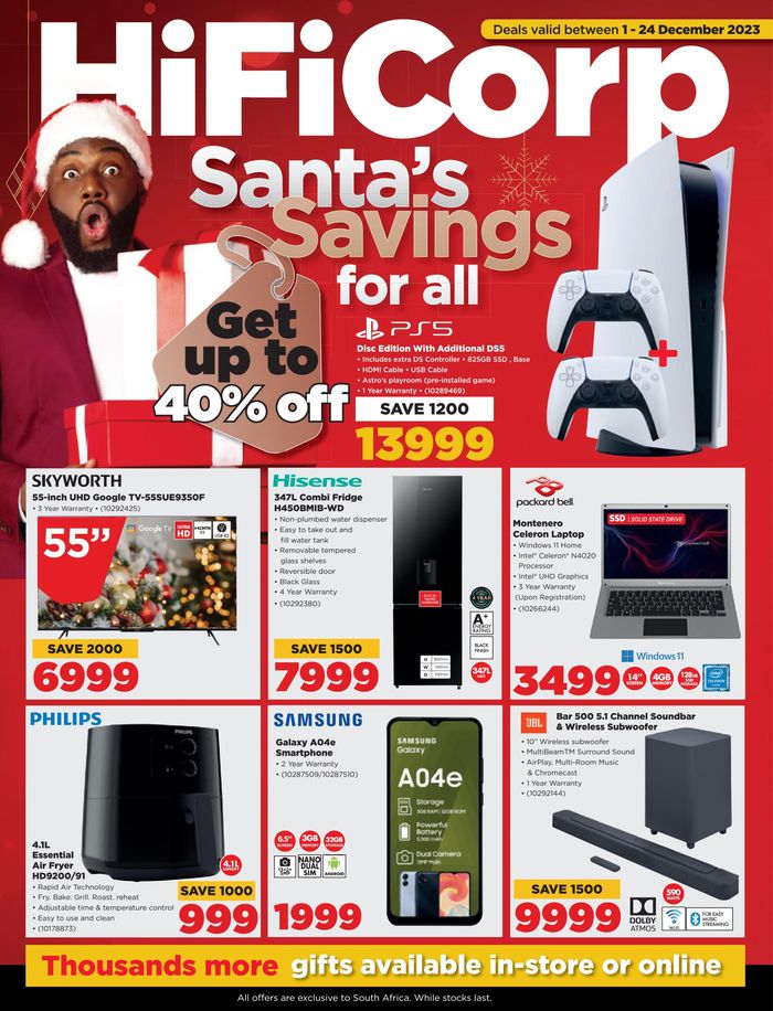 HiFi Corp catalogue | Santa's Savings for all | 2023/12/01 - 2023/12/24