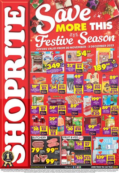 Shoprite catalogue | Save More This Festive Savings  | 2023/12/01 - 2023/12/03