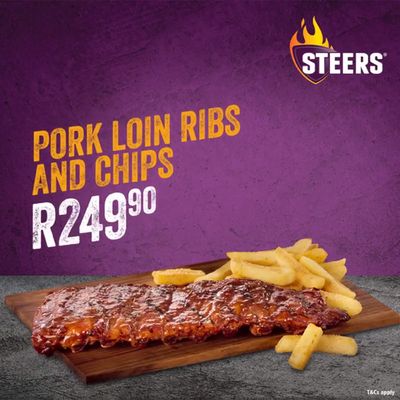 Restaurants offers | Promotions Ribs for R 249.90 in Steers | 2023/12/01 - 2023/12/31