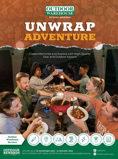 Outdoor Warehouse catalogue | Unwrap Adventure | 2023/12/01 - 2024/01/14