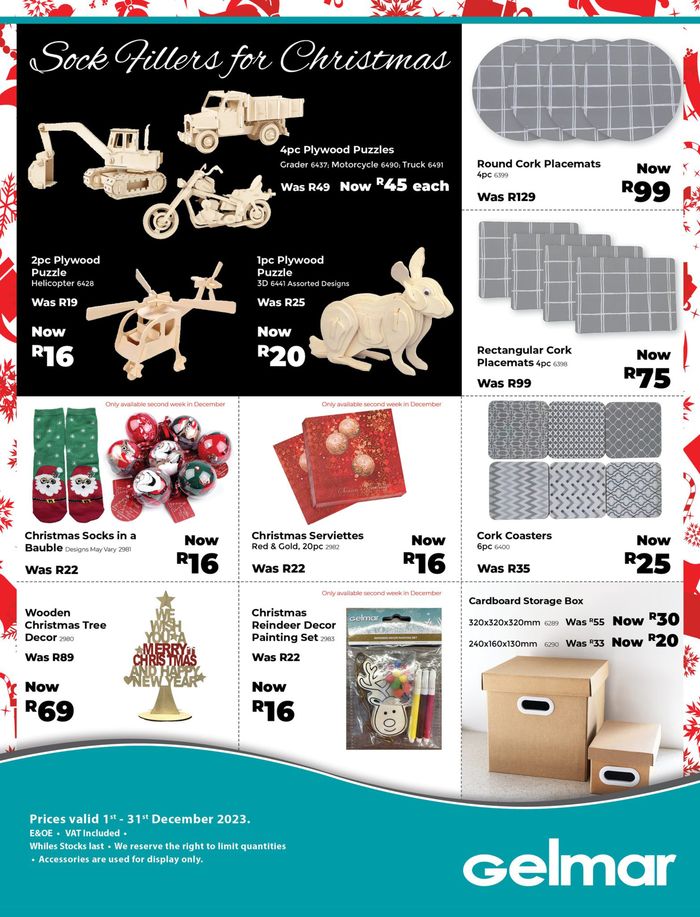 Gelmar catalogue | Gelmar Christmas Promotions | 2023/12/01 - 2023/12/31