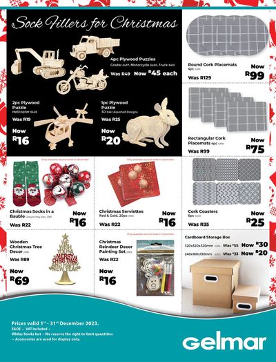 DIY & Garden offers | Gelmar Christmas Promotions in Gelmar | 2023/12/01 - 2023/12/31