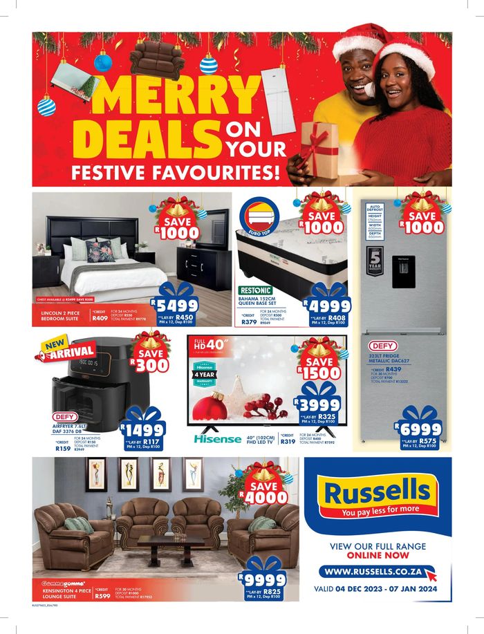 Russells catalogue | Russells Merry Deals | 2023/12/05 - 2024/01/07