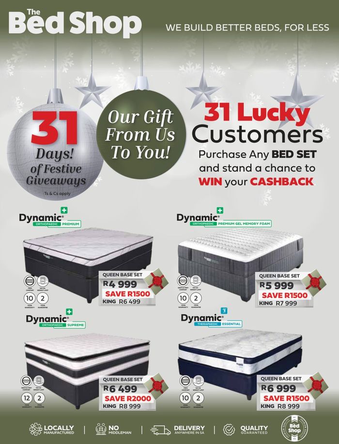 The Bed Shop in Johannesburg Christmas Catalogues & Specials Tiendeo