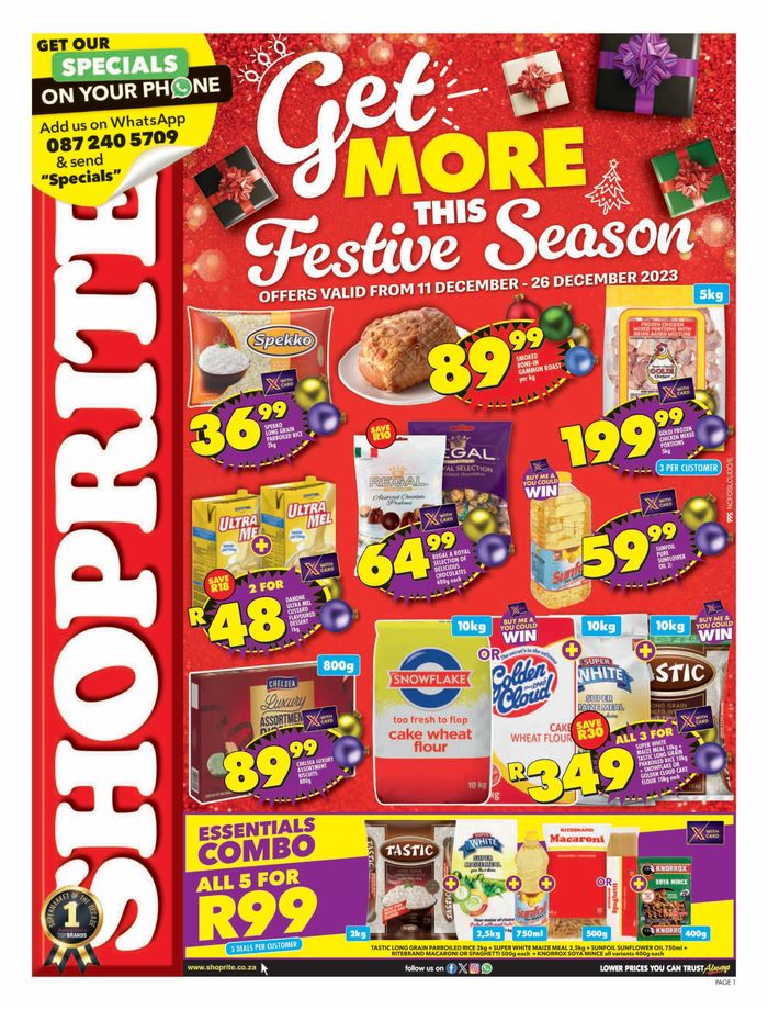 Shoprite in Mafikeng | Christmas Specials & Catalogues | Tiendeo