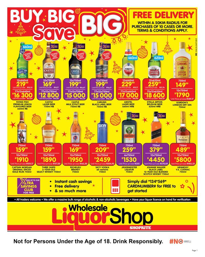 Shoprite Liquor Cape Town Christmas Specials & Catalogues Tiendeo