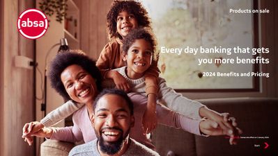 Banks & Insurances offers in East London | Everyday Banking Products On Sale in Absa Bank | 2024/01/10 - 2024/12/31