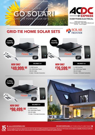 ACDC Express catalogue in Rustenburg | Grid-tie Home Solar Sets | 2024/01/12 - 2024/03/31
