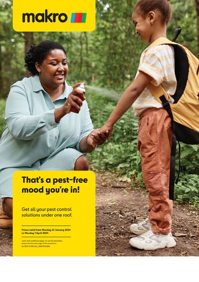 Makro catalogue in Johannesburg | Makro : That's A Pest Free Mood You're In | 2024/01/22 - 2024/04/01