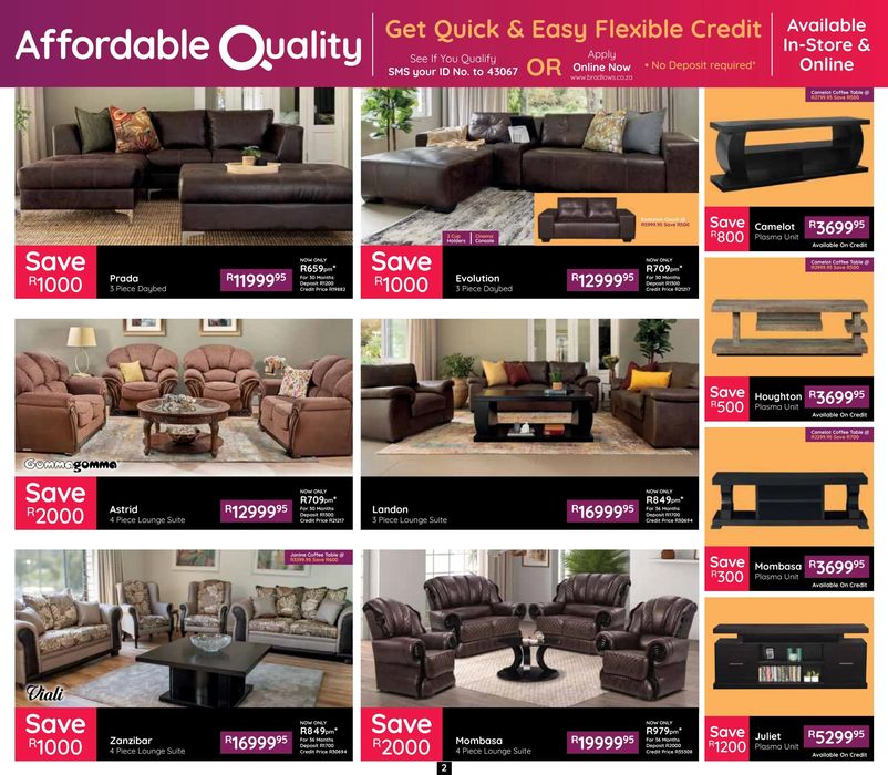 Bradlows couches deals catalogue 2021