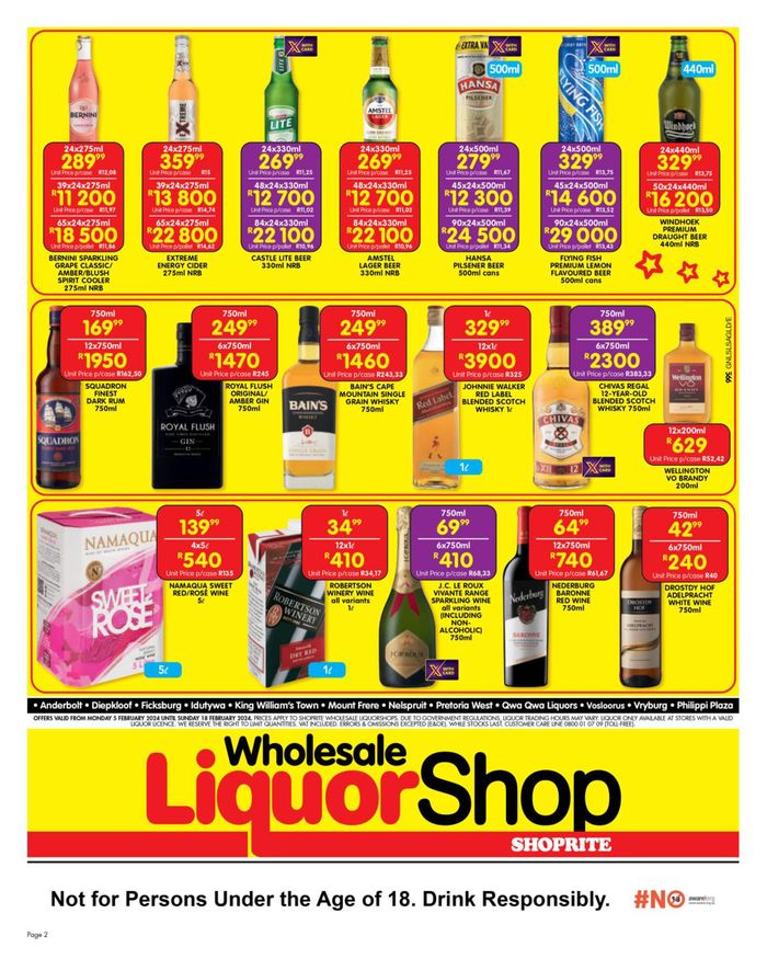 Shoprite Liquor Cape Town - Cnr Voortrekker Rd and Jean Simmons ...