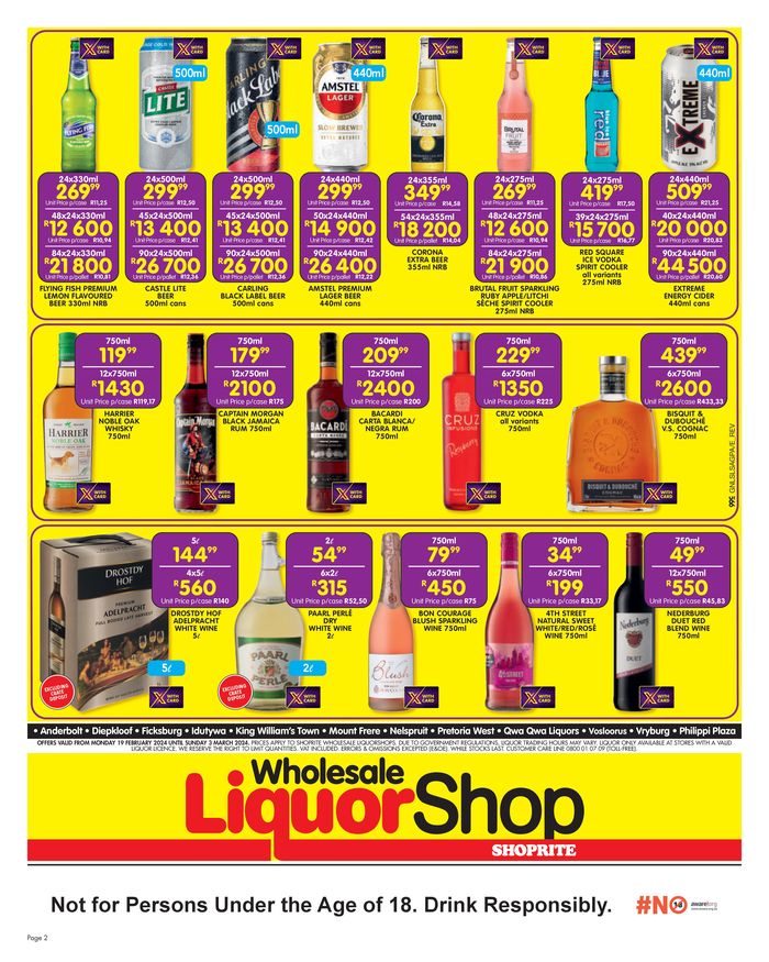 Shoprite Liquor Port Elizabeth Weekly Specials & Catalogues Tiendeo