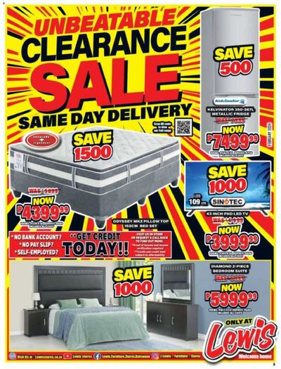 Home & Furniture offers in King William's Town | Sale in Lewis | 2024/02/20 - 2024/04/06
