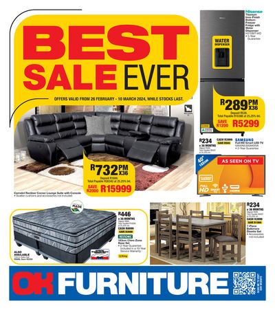 OK Furniture catalogue | Latest deals OK Furniture 26 Feb - 10 March | 2024/02/26 - 2024/03/10