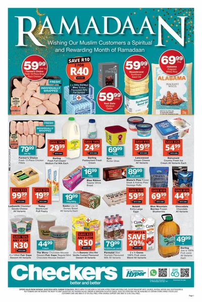 Checkers Hyper catalogue in Cape Town | Checkers Ramadan Promotion WC 26 February - 7 April  | 2024/02/26 - 2024/04/07