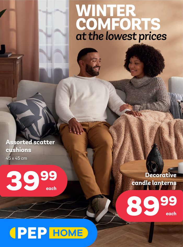 PEP HOME catalogue in Cape Town | Winter Comforts at the lowest prices | 2024/03/01 - 2024/03/28