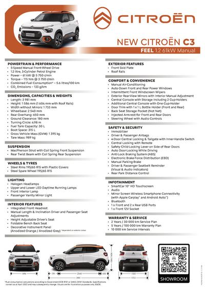Citroen catalogue in Johannesburg | Citroen NEW C3 FEEL_ | 2024/02/29 - 2025/03/01