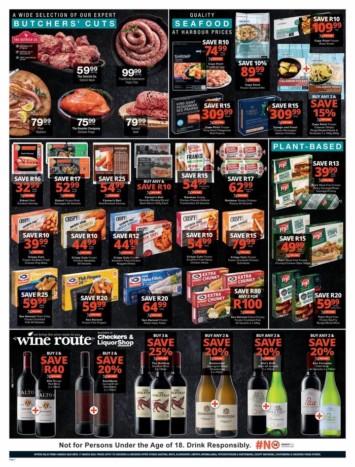 Checkers in Springs, Weekly Specials & Catalogues