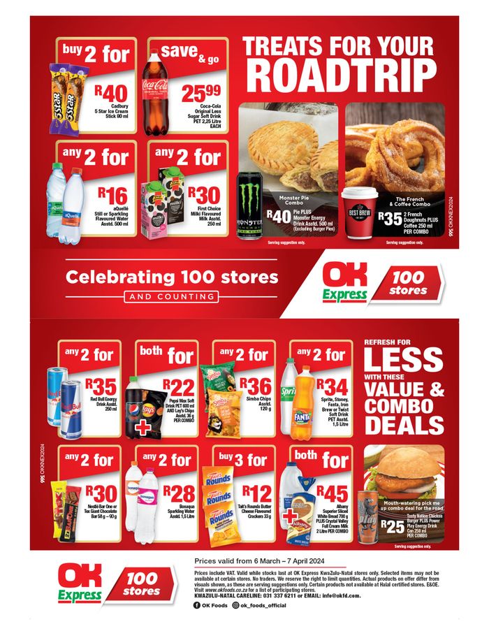 OK Express catalogue in Richards Bay | Ok Express weekly specials | 2024/03/06 - 2024/04/07